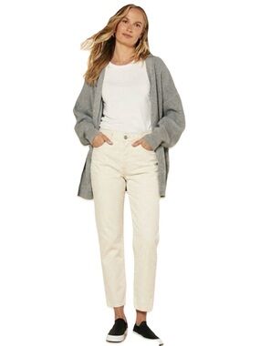 Outerknown Off White Fillmore Boyfriend Women’s Cotton Jeans Size 26